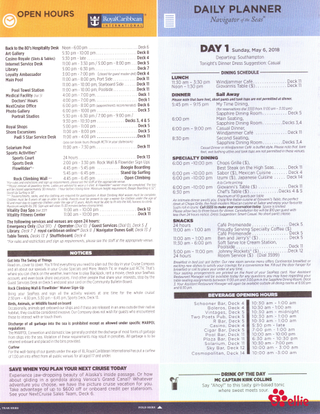 Cruise Compass Day 1 Page 3