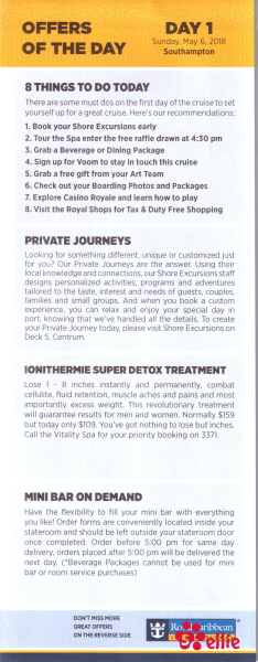 Cruise Compass Day 1 Page 5