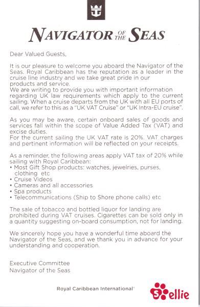 Cruise Compass Day 1 Page 7