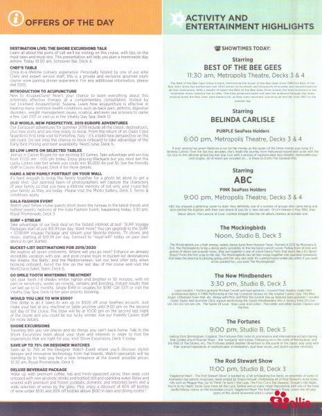 Cruise Compass Day 2 Page 2