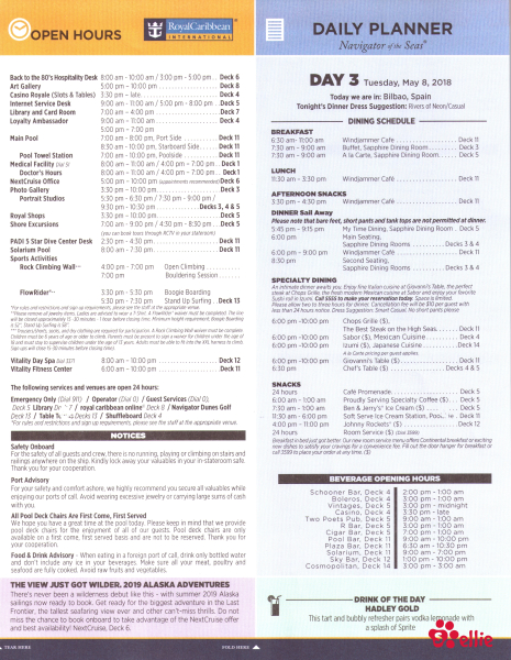 Cruise Compass Day 3 Page 3