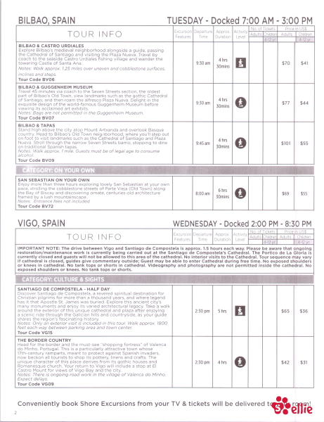 Shore Excursions Page 2