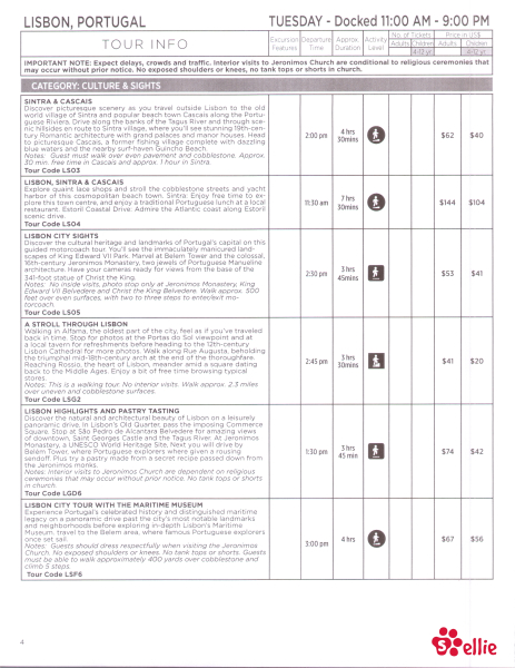 Shore Excursions Page 4