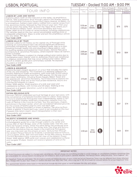 Shore Excursions Page 5